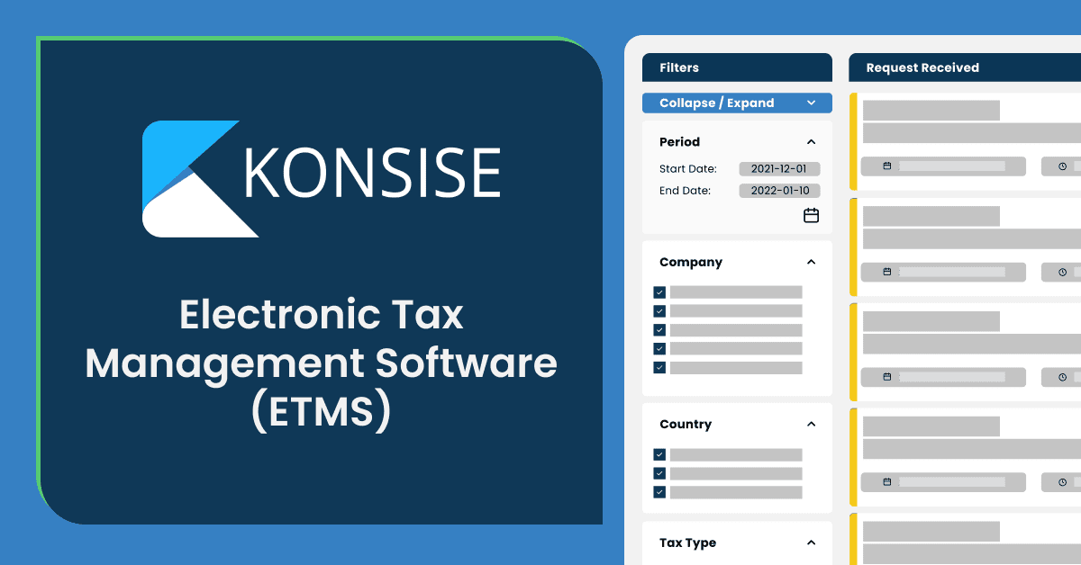 Electronic tax management software