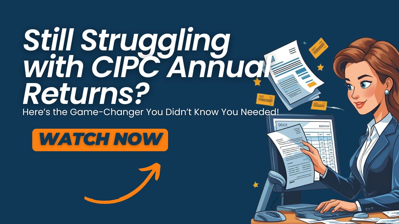 Dashboard view of Konsise software tracking CIPC annual returns across multiple companies