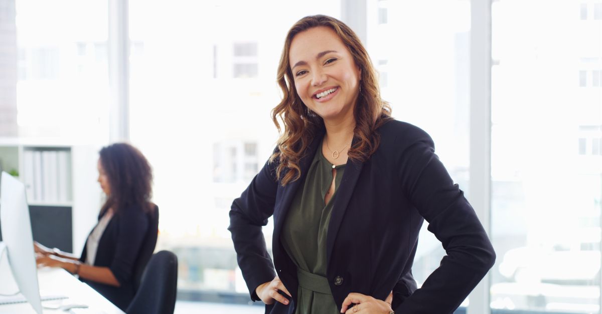 Professional Job Seeker – South Africa Professional business woman in South Africa looking confident and prepared for career opportunities